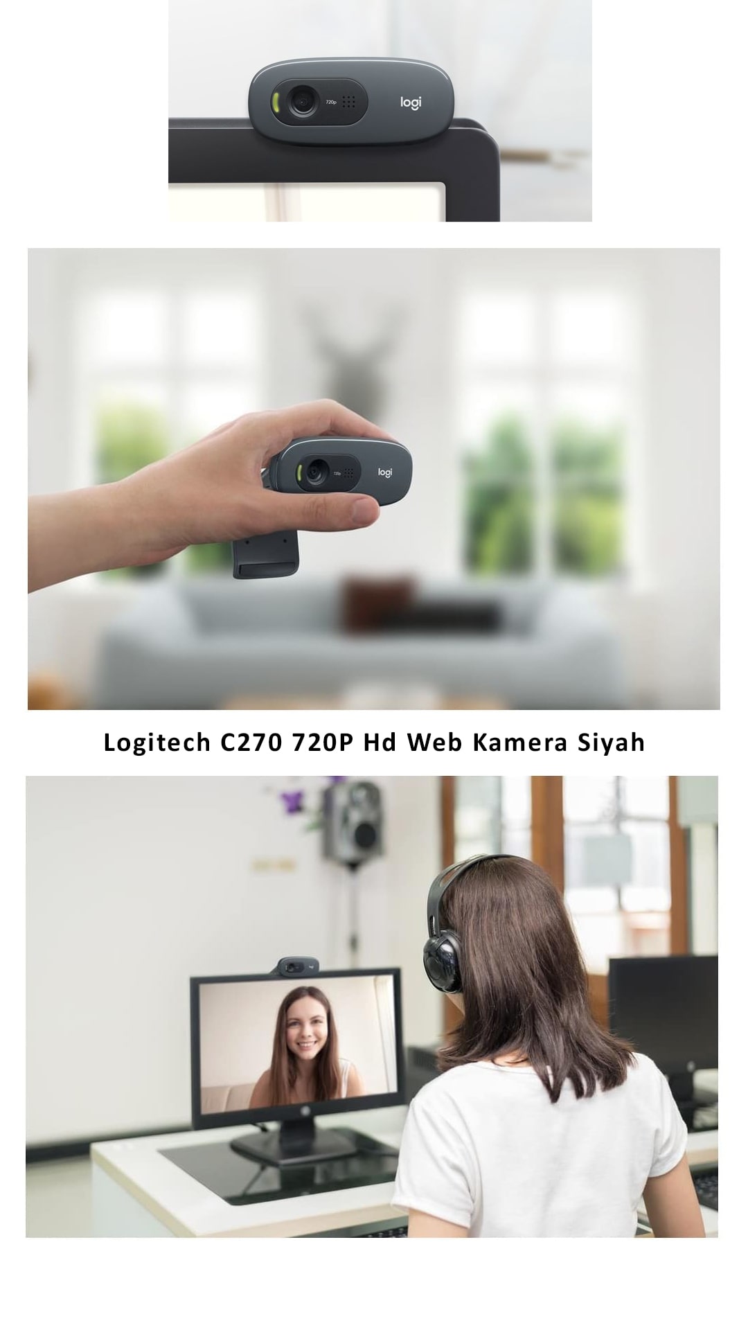 Logitech C270 720P Hd Web Kamera